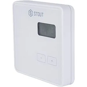 Проводной комнатный терморегулятор Stout R-10b белый STE-0101-010001, 2