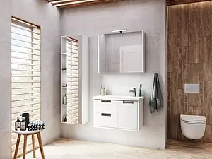 Шкаф-зеркало Roca Etna 80 белый глянец 857304806, 5