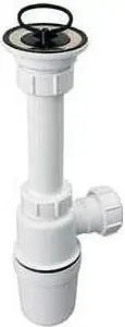 Сифон бутылочный для раковины Mc Alpine белый MRW1-A, 1