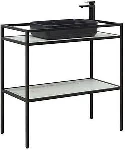 Консоль напольная Allen Brau Liberty 90 чёрный браш 1.33004.BB, 1