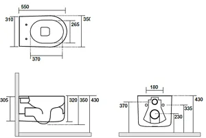 Унитаз подвесной безободковый Kerasan Nolita Tornado Borgogna matt 531575, 2