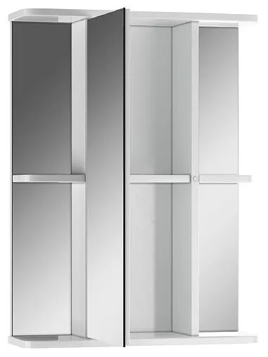 Шкаф-зеркало Айсберг Норма 2-50 L белый DA1607HZ