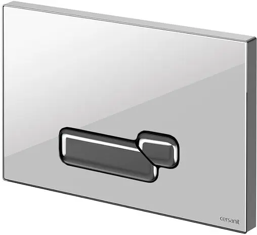 Клавиша смыва для унитаза Cersanit Actis 60170 стекло/белый