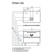 Тумба-умывальник напольная Aquaton Турин 100 белый 1A1217K0TU780