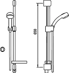Душевая стойка Oras Sensiva хром 350, 2