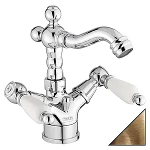 Смеситель для биде Fiore Coloniale бронза/белый 02ZZ0635 Смеситель для биде Fiore Coloniale бронза/белый 02ZZ0635, 1