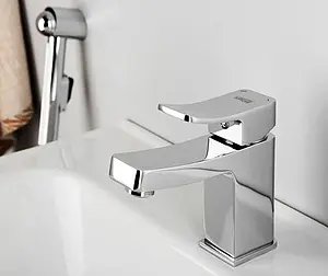 Смеситель для раковины с гигиеническим душем Wasserkraft Aller хром 1068 Смеситель для раковины с гигиеническим душем Wasserkraft Aller хром 1068, 2