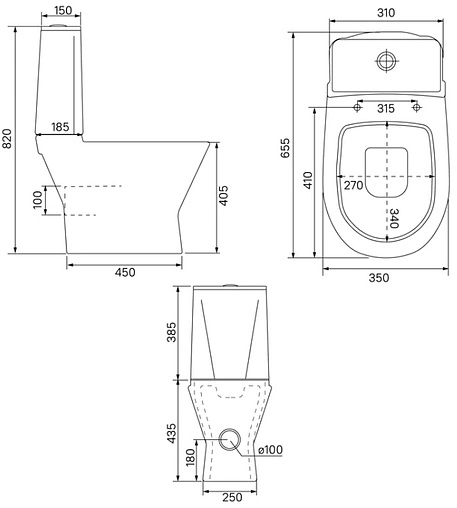 Унитаз-компакт безободковый IDDIS Edifice Rimless белый EDIRDSEi24