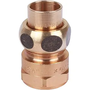 Американка пайка прямая переходная (коническое уплотнение) 18мм x ¾"в Sanha 4340g 143401834 Американка пайка прямая переходная (коническое уплотнение) 18мм x ¾"в Sanha 4340g 143401834, 3