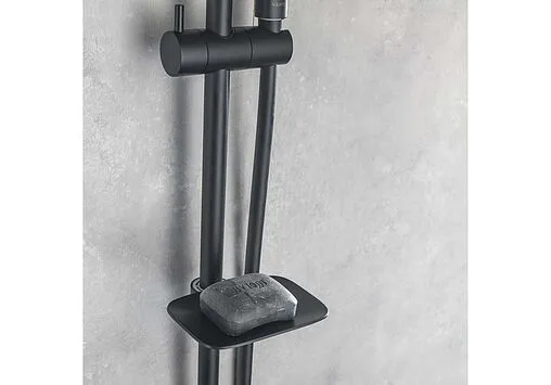 Комплект для ванны 3 в 1 Aquatek Вега чёрный матовый AQ1030MB