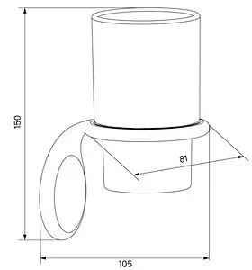 Стакан IDDIS Oldie бронза/белый OLDBRC1i45 Стакан IDDIS Oldie бронза/белый OLDBRC1i45, 2