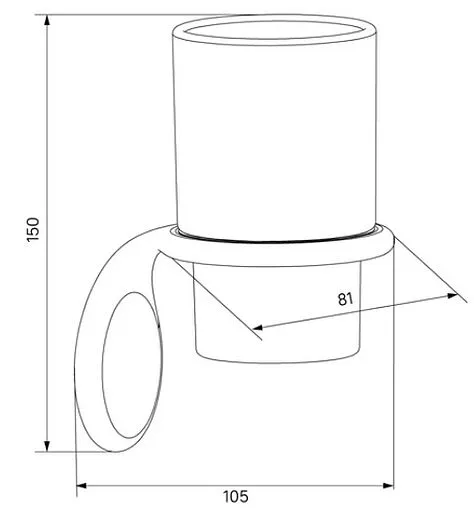 Стакан IDDIS Oldie бронза/белый OLDBRC1i45