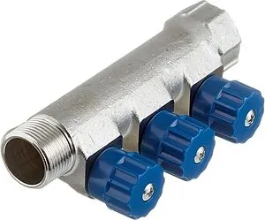 Коллектор регулирующий проходной 3 отвода ¾&quot;в/н x ½&quot;к Valtec VTc.560.N.0503, 3