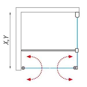 Боковая стенка 900мм прозрачное стекло Roltechnik Tower Line TCB/900 741-9000000-01-02, 2