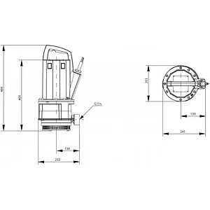 Насос дренажный Q=22м³/ч H=16м Wilo TMT 32M113/7,5Ci 2780032, 3