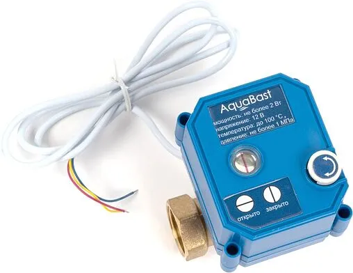 Кран шаровый с электроприводом AquaBast 1&quot; 12В 168