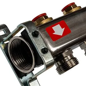 Группа коллекторная без расходомеров 7 отводов 1&quot;в/в x ¾&quot;ек Stout SMS-0932-000007, 4