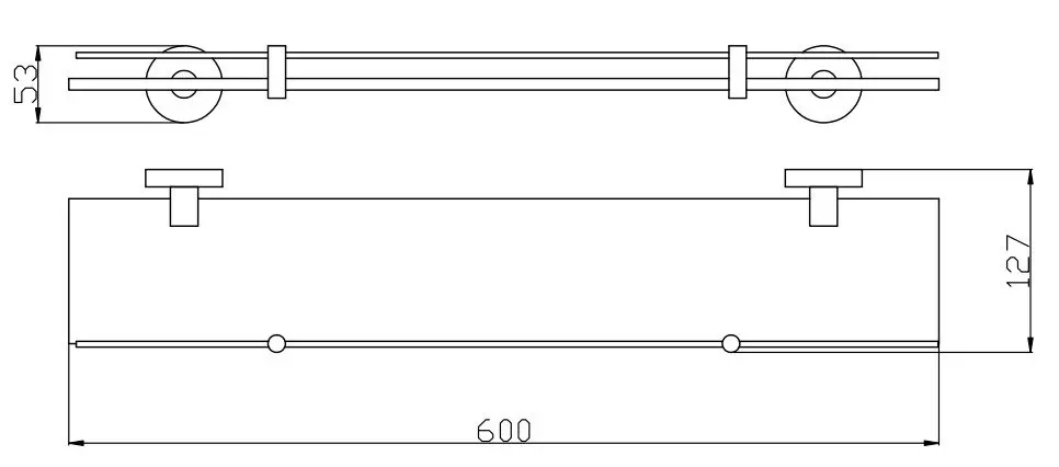 Полка Rav Slezak Colorado хром COA0900/60, 2