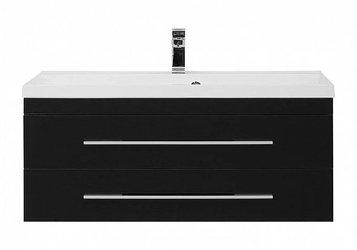 Тумба под умывальник подвесная Aquanet Верона 100 чёрный 00175387