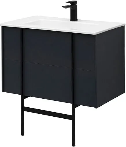 Тумба-умывальник подвесной Allen Brau Reality 80 антрацит 1.32005.AM+