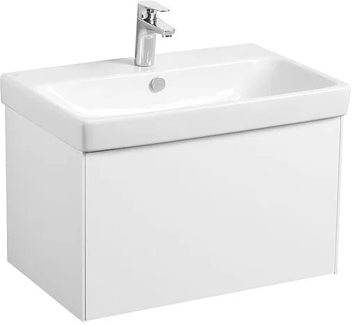 Тумба под умывальник подвесная Aquaton Асти 70 белый матовый/белый глянец 1A263001AX2B0