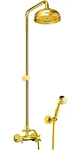 Душевая система со смесителем для душа Fiore Margot золото 26GO0614 Душевая система со смесителем для душа Fiore Margot золото 26GO0614, 1
