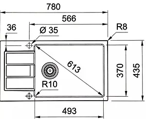 Мойка кухонная Franke Sirius S2D 611-78 XL /435 сахара 143.0628.356 Мойка кухонная Franke Sirius S2D 611-78 XL /435 сахара 143.0628.356, 2