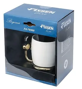 Стакан Fixsen Bogema gold золото/белый с рисунком FX-78506G, 2