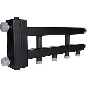 Распределительный коллектор 3 контура с гидрострелкой 1½&quot;н x 1&quot;н Rommer RDG-0060-014023, 4