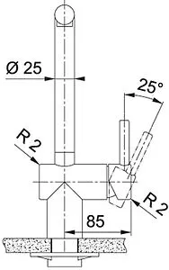 Смеситель для кухни с выдвижным изливом Franke Atlas Neo чёрный матовый 115.0550.427 Смеситель для кухни с выдвижным изливом Franke Atlas Neo чёрный матовый 115.0550.427, 3