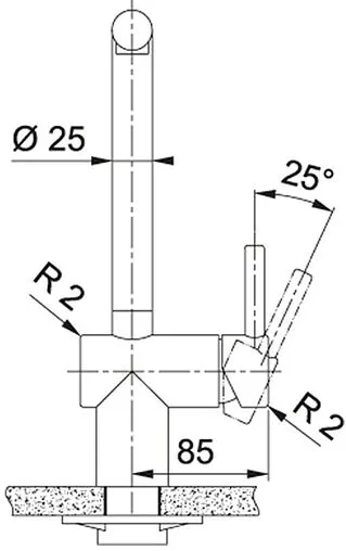 Смеситель для кухни с выдвижным изливом Franke Atlas Neo чёрный матовый 115.0550.427 Смеситель для кухни с выдвижным изливом Franke Atlas Neo чёрный матовый 115.0550.427
