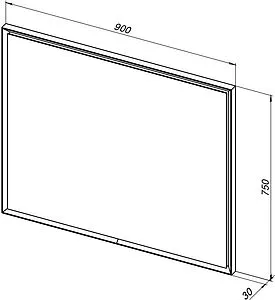 Зеркало с подсветкой Allen Brau Activity 75x90 платина 1.340028.PGM, 2