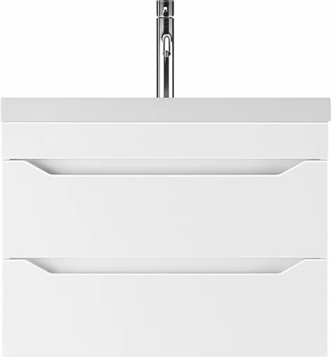 Тумба под умывальник подвесной Айсберг Bazis 70 белый DA5916T