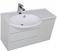 Тумба-умывальник подвесная Aquanet Лайн 90 L белый 00164936+00165033
