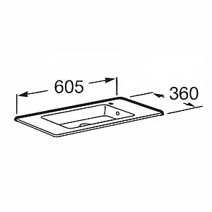 Раковина Roca Debba Unik 60 белый 32799H00Y, 2