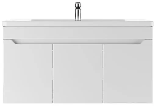 Тумба-умывальник подвесной Айсберг Мечта 100 белый DM2328T+4640021065204