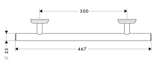 Поручень Hansgrohe Logis Classic 41613000