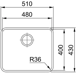 Мойка кухонная Franke Aton ANX 110-48 нержавеющая сталь 122.0204.649 Мойка кухонная Franke Aton ANX 110-48 нержавеющая сталь 122.0204.649, 2