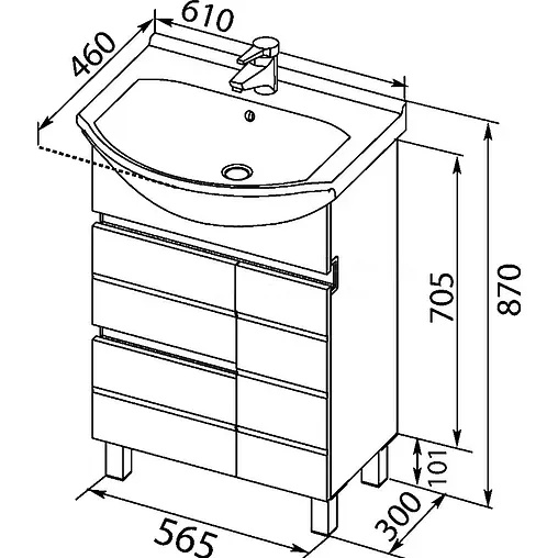 Раковина Shenxin белый 00170121