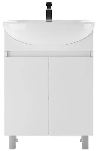 Тумба под умывальник напольный Айсберг Уют 60 белый DA1630T