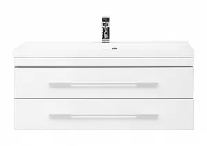 Тумба под умывальник подвесная Aquanet Верона 100 белый 00175382, 5