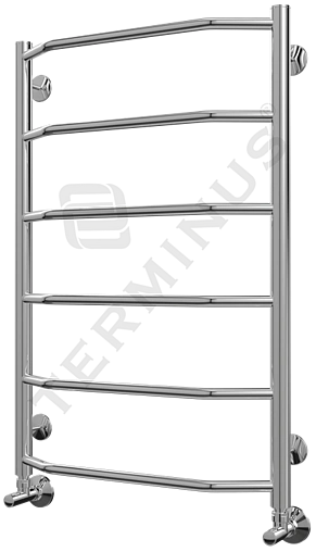 Полотенцесушитель водяной лесенка Terminus Виктория П6 500х796 полированная сталь 4670030725134