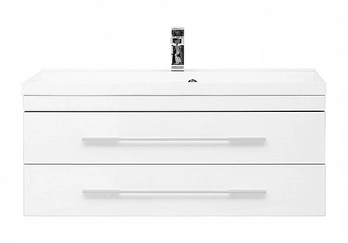 Тумба под умывальник подвесная Aquanet Верона 100 белый 00175382