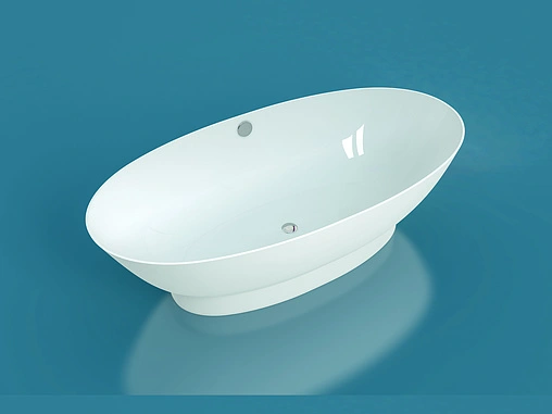 Ванна отдельностоящая из искусственного камня Esse Barbados 181.5x87.5 белый EBAR1800