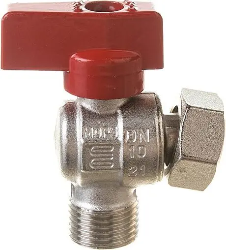 Кран шаровый с накидной гайкой угловой ½&quot;н x ½&quot;нг Elsen EV95.1212