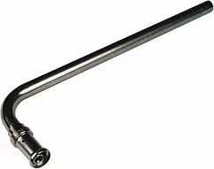 Уголок пресс радиаторный с хромированной трубкой 16мм x 15мм Henco 24P-1604