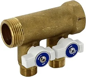 Коллектор запорный проходной 2 отвода 1"в/н x ½"н Uni-fitt 424G4220 Коллектор запорный проходной 2 отвода 1"в/н x ½"н Uni-fitt 424G4220, 5