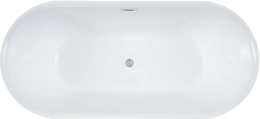 Ванна акриловая отдельностоящая Aquanet Delight 170x78 черный матовый белый/панель черный матовый 00289723