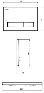 Комплект 6 в 1 Am.Pm Spirit 2.0 FlashClean I012702/I014101/C701700SC с кнопкой белый глянцевый, 3