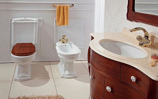 Биде напольное Cezares Royal Palace белый CZR-804